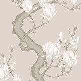 Magnolia Tree Wallpaper - Soft Cream and Powder - by Cole & Son