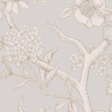 Paradise Tree Wallpaper - Dove Grey - by Cole & Son