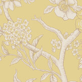 Paradise Tree Wallpaper - Buttercup Yellow and Cream - by Cole & Son