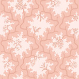 Moss Trellis Wallpaper - Soft Coral and Shell Pink - by Cole & Son