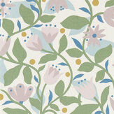 Dancing Daisies Wallpaper - Lilac - by Scion
