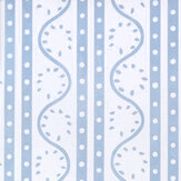 Papier peint Split Pea - Bleu côtier - Scion. Cliquez pour en savoir plus et lire la description.