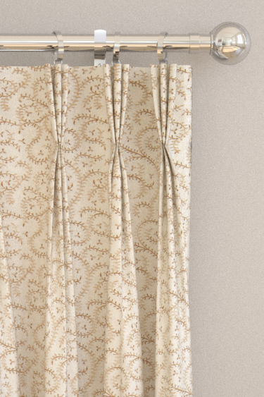 Rideaux Buta Embroidery - Naturel - Clarke & Clarke. Cliquez pour en savoir plus et lire la description.