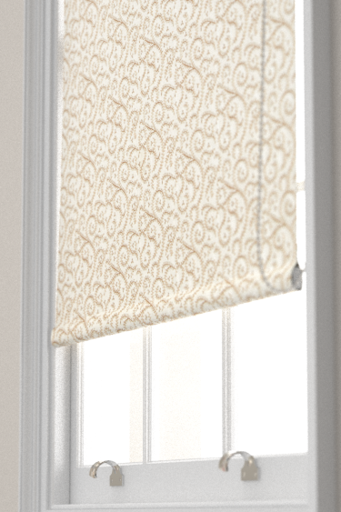 Estor Buta Embroidery - Natural - de Clarke & Clarke. Haz clic para obtener más detalles y una descripción.