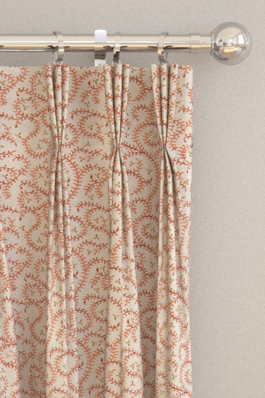 Buta Embroidery Curtains - Spice - by Clarke & Clarke. Click for more details and a description.