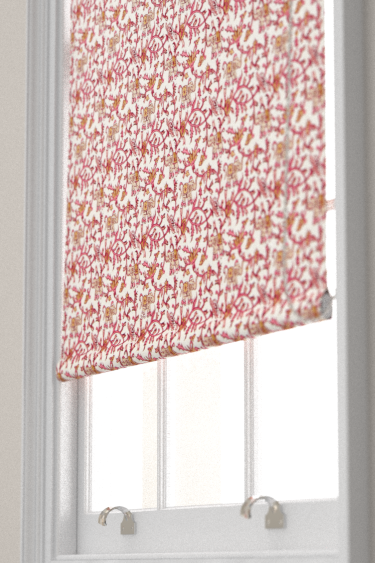 Hathi Embroidery Blind - Raspberry - by Clarke & Clarke. Click for more details and a description.