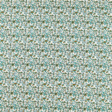 Hathi Embroidery Fabric - Teal - by Clarke & Clarke