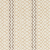 Khes Wallpaper - Shiitake / Cocoa - by Sanderson