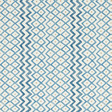 Khes Wallpaper - Indigo / Woad - by Sanderson