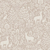 Deer Woods Wallpaper - Pink - by Albany