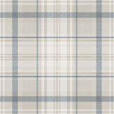 Kirkham Check Wallpaper - Navy - by Albany