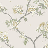 Cherry Blossom Wallpaper - Yellow and Cream - by Albany