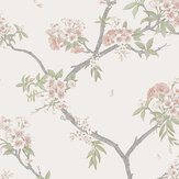 Cherry Blossom Wallpaper - Cream and Pink - by Albany