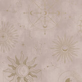 Cosmic Wallpaper - Pink metallic - by Albany