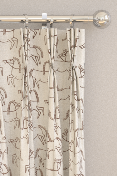 Canter Curtains - Chestnut - by Scion. Click for more details and a description.