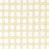 Fretwork Fabric - Honey - by Scion