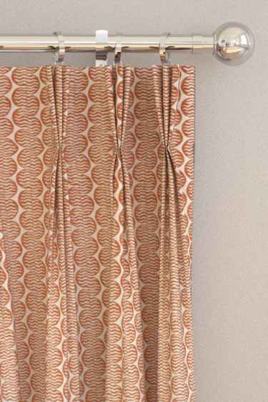 Raft Stripe Curtains - Rust - by Scion. Click for more details and a description.