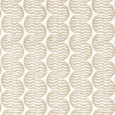 Raft Stripe Fabric - Mushroom - by Scion