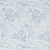 Falling Foss Fabric - Mist - by Scion