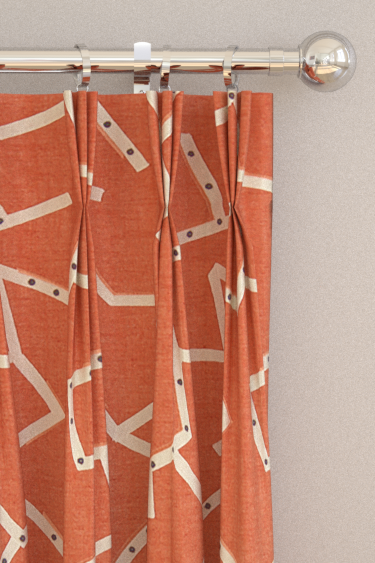 Saraceno Curtains - Rust - by Harlequin. Click for more details and a description.