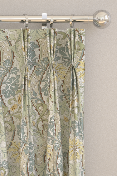 Rideaux Cornflower - Citron / sauge - Morris. Cliquez pour en savoir plus et lire la description.