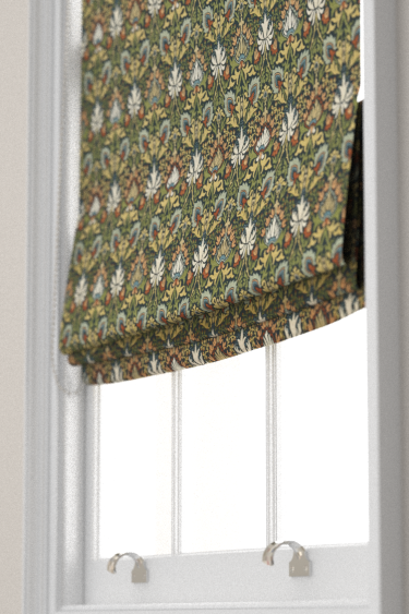 Meda Iris Blind - Forest / Russet - by Morris. Click for more details and a description.