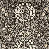 Daisy & Oak Fabric - Ink / Graphite - by Morris
