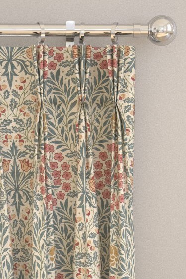 Cortinas Daisy & Oak - Rubia roja/cerceta - de Morris. Haz clic para obtener más detalles y una descripción.