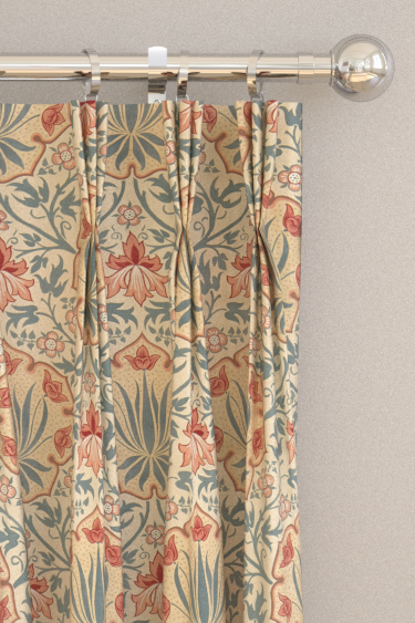 Cortinas Iris & Rose - Añil/carmesí - de Morris. Haz clic para obtener más detalles y una descripción.