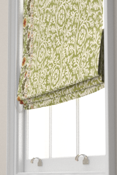 Chamomile Embroidery Blind - Forest - by Morris. Click for more details and a description.