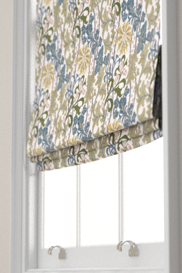 Store Cornflower Embroidery - Citron / ortie - Morris. Cliquez pour en savoir plus et lire la description.