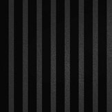 Millicent Stripe Flock Wallpaper - Noir - by Graham & Brown