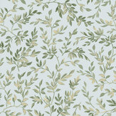 Papier peint Archivist’s Leaf - Ciel - Graham & Brown