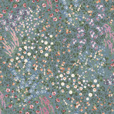 Papier peint Painterly Flora - Sarcelle - Graham & Brown