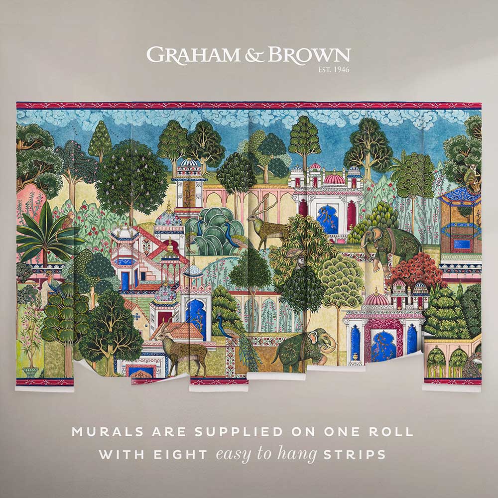 Eternal City Mural by Graham & Brown - Jewel - Mural : Wallpaper Direct