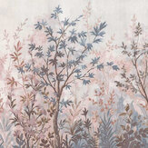 Panoramique Forest in Bloom Mural - Rose / bleu - Graham & Brown