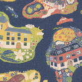 Staden Wallpaper - Dark Blue, Multi - by Galerie. Click for more details and a description.