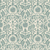Papier peint Castellane - Aqua - Nina Campbell. Cliquez pour en savoir plus et lire la description.