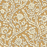 Letti Wallpaper - Mustard Yellow - by Josephine Munsey