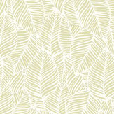 Zebra Leaf Wallpaper - Soft Lime - by Hoopla Walls