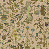 Fable Garden Wallpaper - Plaster Pink - by Josephine Munsey