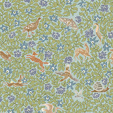 Haresfield Walk Wallpaper - Blue - by Josephine Munsey