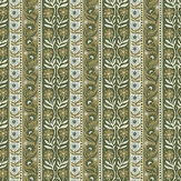 Arber Stripe Wallpaper - Green and Blue - by Josephine Munsey
