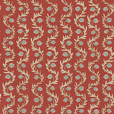 Rubia Wallpaper - Red - by Josephine Munsey