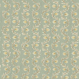 Rubia Wallpaper - Soft Aqua - by Josephine Munsey