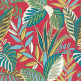 Key Haven Wallpaper - Red - by Today Interiors