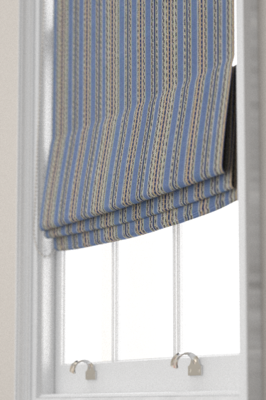 Bexleyheath Stripe Blind - Woad - by Morris. Click for more details and a description.