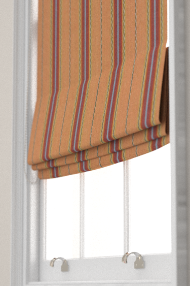 Store Lechlade Stripe - Mûre / abricot - Morris. Cliquez pour en savoir plus et lire la description.