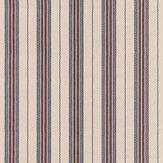 Lechlade Stripe Fabric - Woad / Linen - by Morris