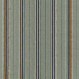 Lechlade Stripe Fabric - Bayleaf / Ochre - by Morris
